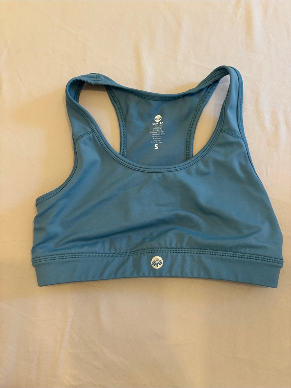 Senita Athletics Dust-Blue Sports Bra